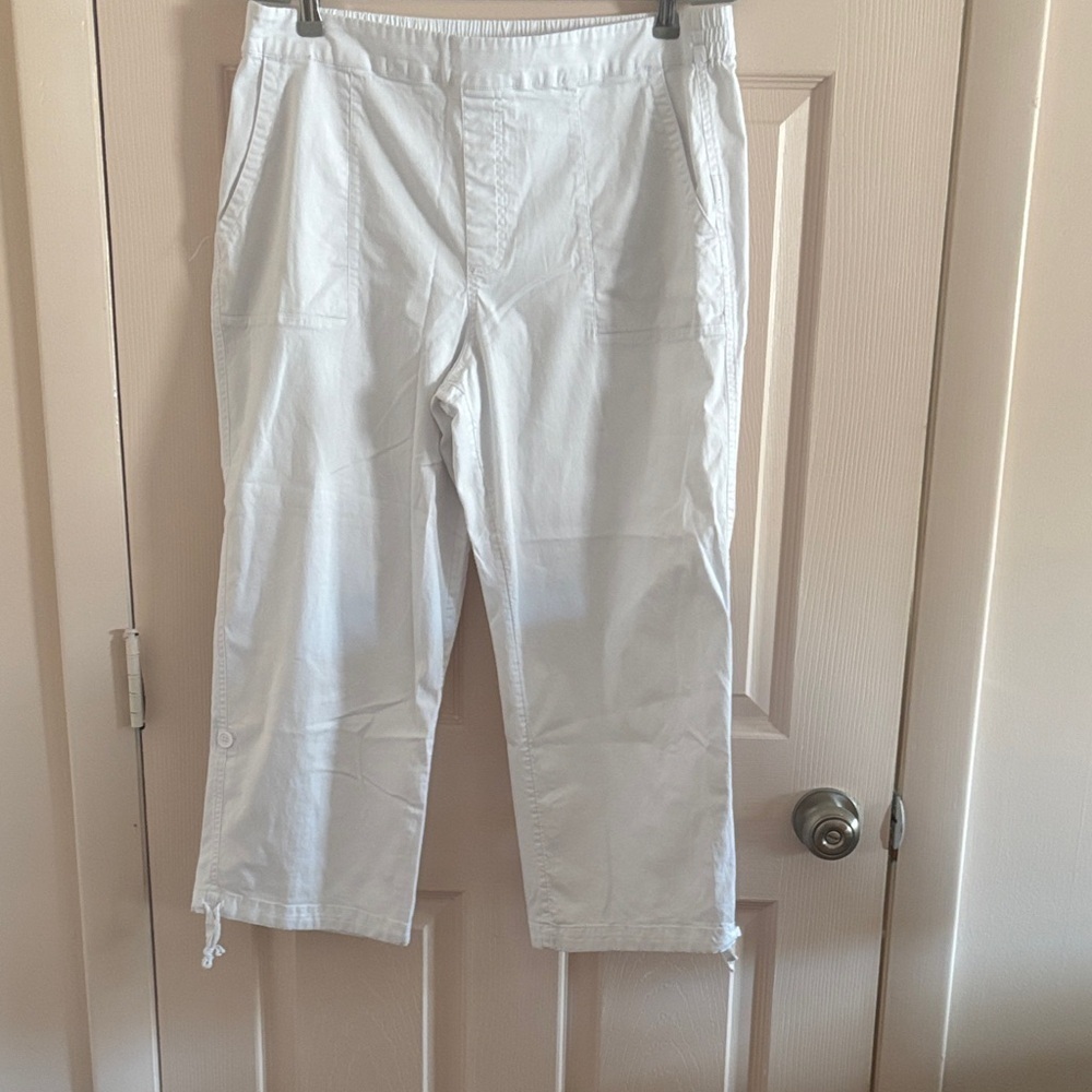 Womens soft surroundings White Casual Pants cropped pants